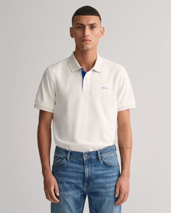 GANT Regular Fit Kurzarm-Kontrastpiqué Rugger - Image 3