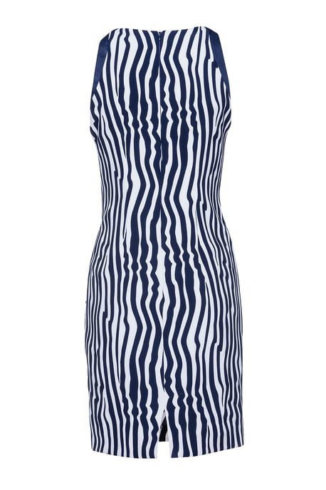 Sleeveless Zebra Print Dress