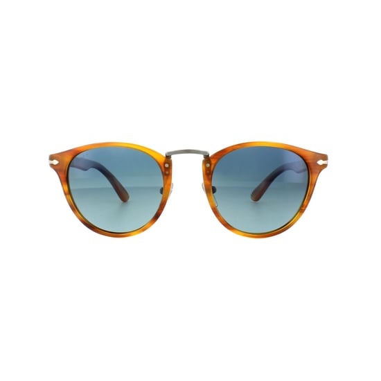 Persol Sunglasses 3108 960/S3 Striped Brown Blue Polarized 49mm