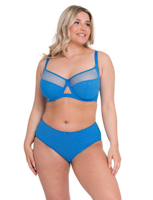 Curvy Kate Victory Polka Balcony Bra -  Blue