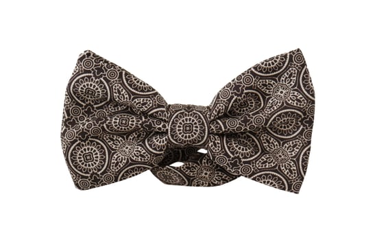 Dolce & Gabbana Black white 100% Silk Adjustable Neck Papillon Men's Tie