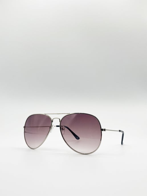 Classic Aviator Metal Frame Sunglasses
