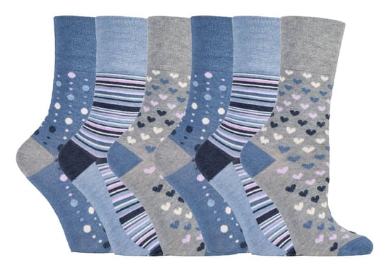 Sock Shop Gentle Grip - 6 Paar Damen nicht elastische Bambus Socken - SOLRM35 - Image 1
