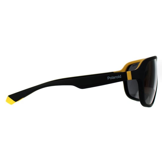 Polaroid Rectangle Unisex Matte Black Yellow Grey Polarized PLD 2152/S
