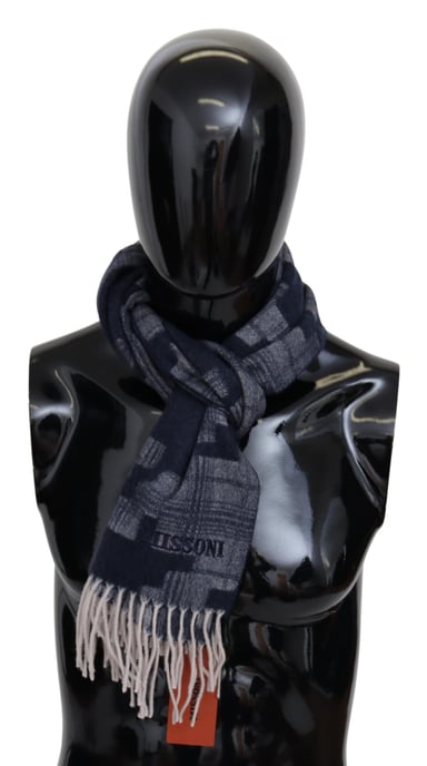 Châle unisexe en tricot cachemire multicolore pour hommes Missoni - Image 1
