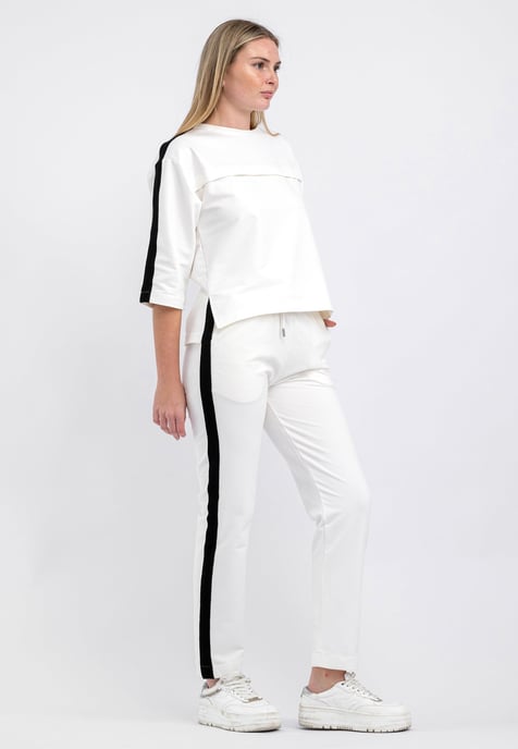 Tom Barron Ladies Half-short sleeve Tracksuit with Embroidery Detailing