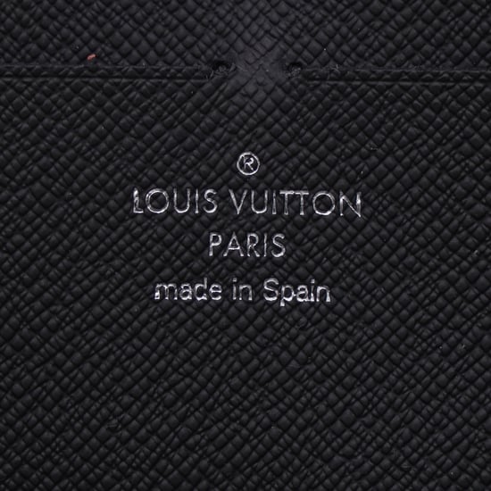 Louis Vuitton Dragonne Zippy Damier Geldbörse aus schwarzem beschichtetem Canvas - Image 6