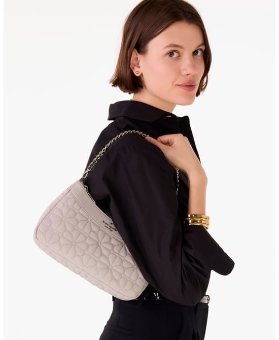 Spade Flower Quilted Spade Flower Quilted Poly Medium Convertible Crossbody - Image 2