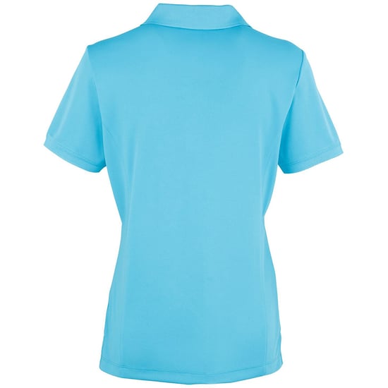 Premier Damen Coolchecker Piqué Polo-Shirt / Polohemd, Kurzarm (Türkis) - Image 2