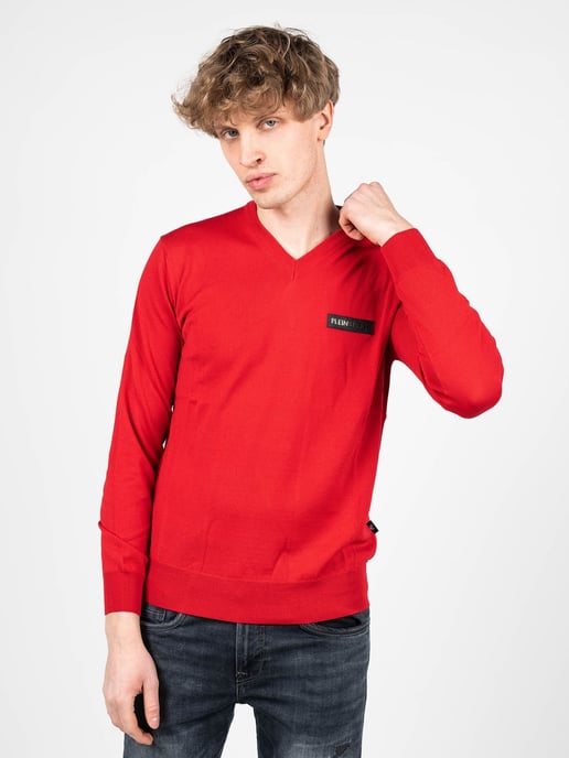 Plein Sport Pullover Merino Herren rot - Image 1