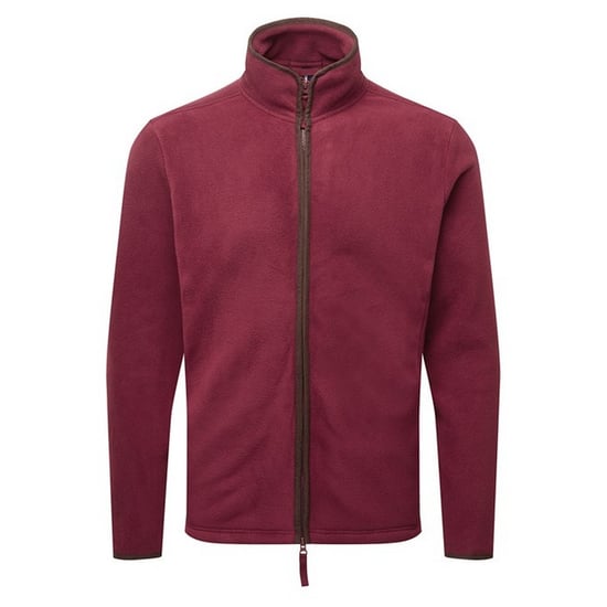 Premier Herren Artisan Fleece-Jacke (Burgund/Braun) - Image 1