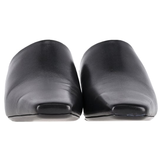 Balenciaga Typo Chrome Absatzmules aus schwarzem Leder - Image 3