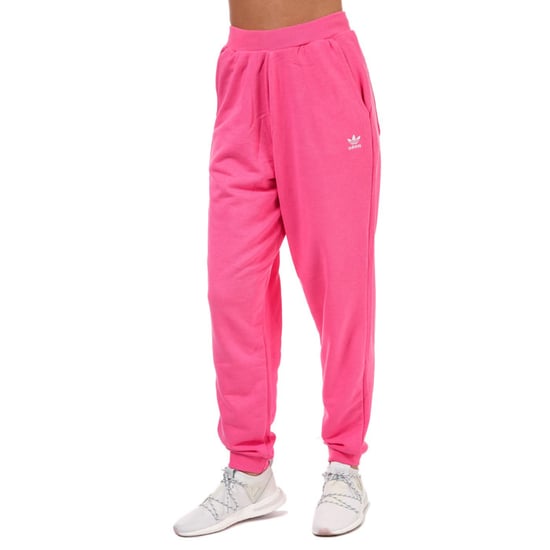 Women's adidas Originals Trefoil Essentials Cuffed Joggers in Pink
