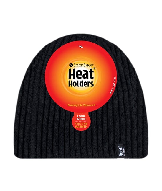 Heat Holders - Herren Fleece gefüttert Thermal Winter gestrickt Beanie Hut - Image 2