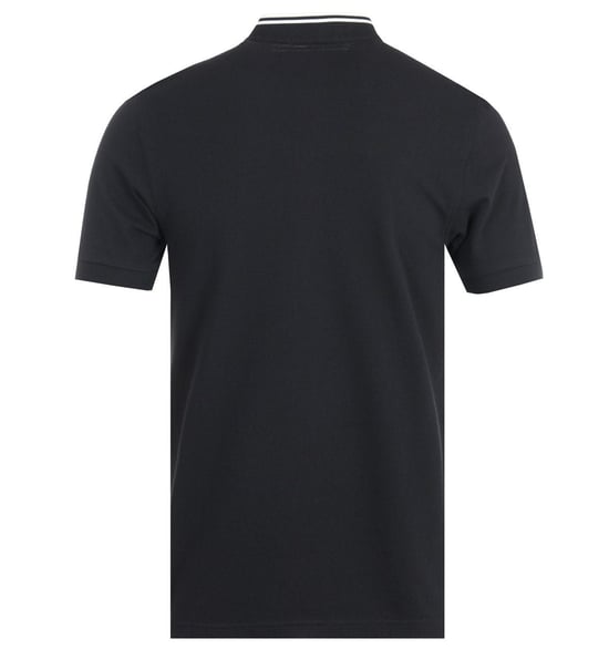 Polo Col Bomber Pique Polo Fred Perry Pour Homme en Noir - Image 2