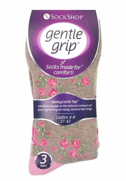 Gentle Grip - 6 Paar Damen Gentle Grip nicht elastische Socken - GG33 - Image 2