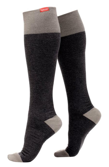VIM&VIGR - Baumwollsocken mit abgestufter Kompression 20-30 mmhg für Männer & Frauen - Dunkel- & Hellgrau - Image 1