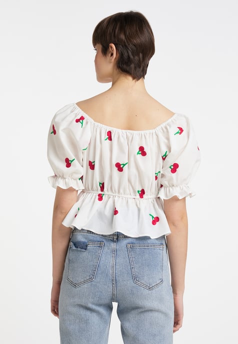 myMo Blouse cropped brodée osha - Image 3