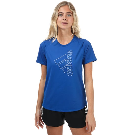 Women's adidas Badge Of Sport T-Shirt in royal white