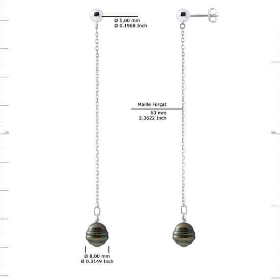 DIADEMA - Earrings - Pending - Real Tahitian Pearls