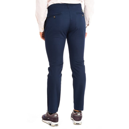 Long trousers with straight cut and hems TMT014-TL121 for men