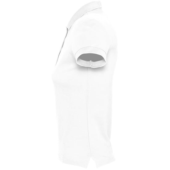 SOLS Womens/Ladies Passion Pique Short Sleeve Polo Shirt (Weiß) - Image 3