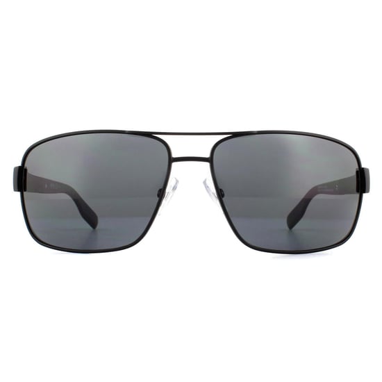 Lunettes De Soleil Boss 0521 003 AH Mat Noir Gris Polarisé - Image 1