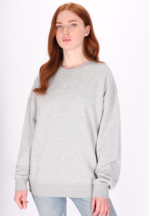 Dreimaster Sweatshirt Damen Grau Melange - Image 3