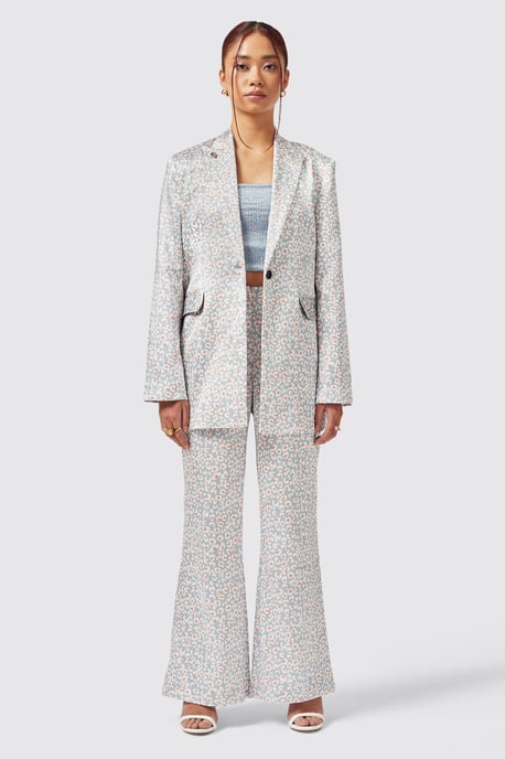 Amarantha Slim Fit Blue Trouser