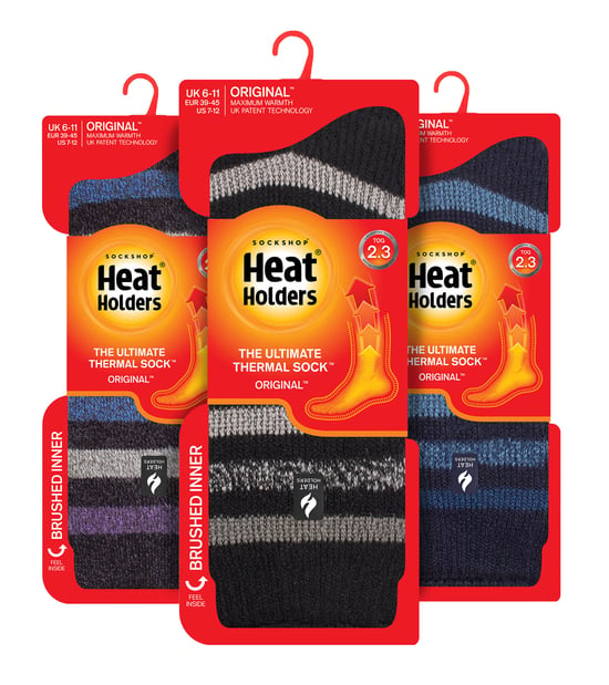 HEAT HOLDERS - 3er-Pack Multipack Herren Isolierte Thermosocken für den Winter - Plain H&T - Image 2