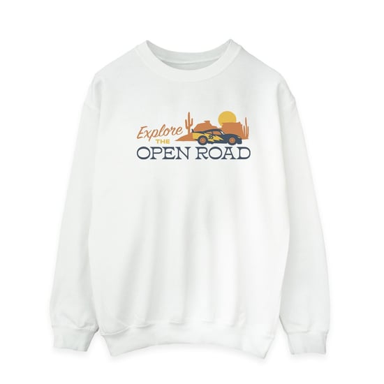 Disney Mens Cars Explore The Open Road Sweatshirt (White)