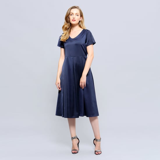 Skater-Satin-Kleid - Image 2
