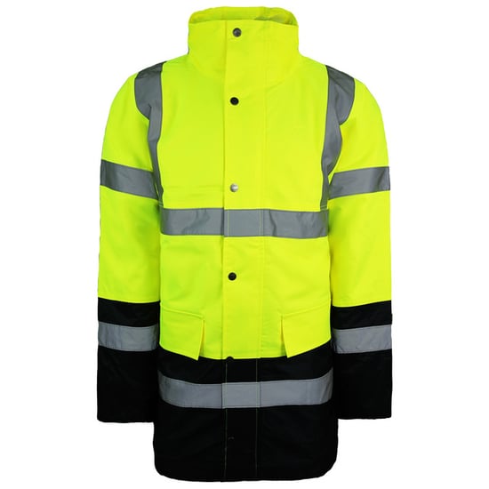 Dickies High Vissibility Autobahnsicherheit Zwei -Ton -Herrengelb Jacke - Image 1