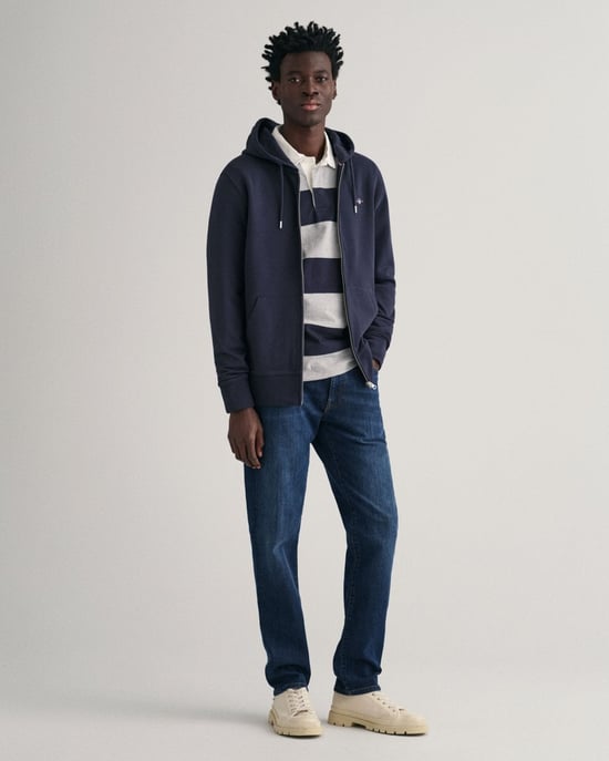 Gant Regular Shield Full Zip Hoodie Sweatjacke - Image 4