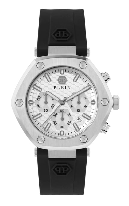 Philipp Plein The Hexagon Chrono Herren Schwarze Uhr PWZBA0123 - Image 1