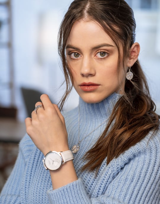 Orphelia 'Babette' Damen-Set aus 925er Sterlingsilber: Halskette + Ohrringe + Ring – Silber SET-7504 - Image 5