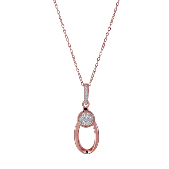 Orphelia 'Gigi' Damen-Set aus 925er Sterlingsilber: Halskette + Ohrringe + Ring – Rosé SET-7439 - Image 2