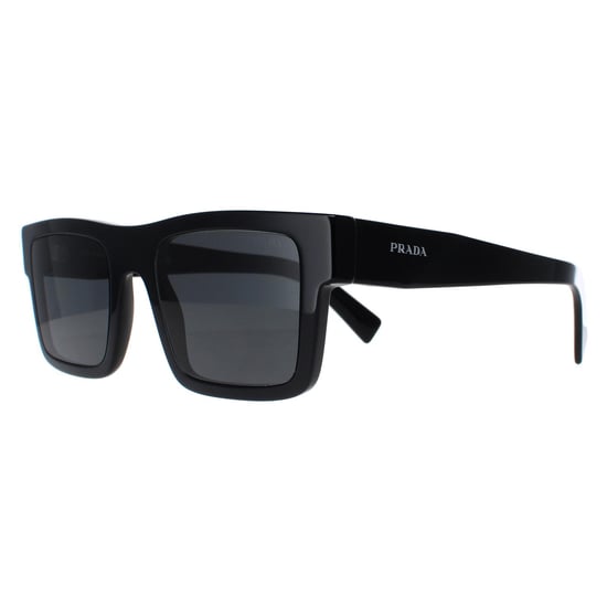Prada Rectangle Mens Black Dark Grey PR19WS
