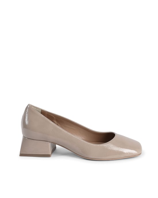 V Italia Damen Ballerina mit Absatz Sofia Naplack Cappuccino - Image 1