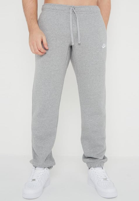 Nike Herren Sportswear Club Fleece Trainingsanzug mit Kapuze in Grau - Image 4