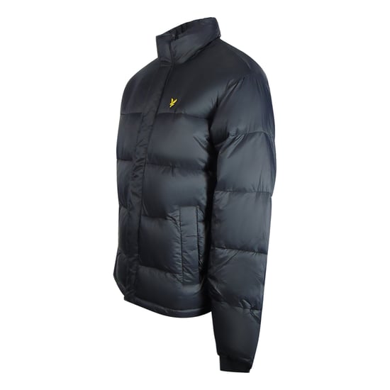 Schwarze wattierte Pufferjacke von Lyle & Scott - Image 3