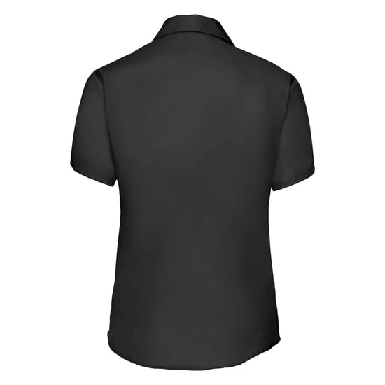 Russell Collection Bluse, Kurzarm, bügelfrei (Schwarz) - Image 2