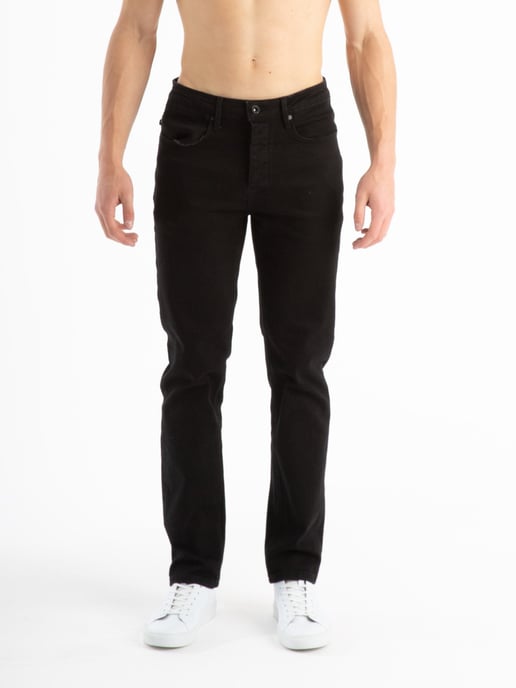 Men's Luke 1977 Freddie Fast Slim Straight Fit Jeans in Black