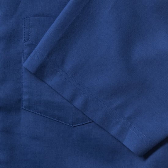 Russell Collection Herren-Kurzarmhemd aus pflegeleichtem Oxford (Bright Royal) - Image 4