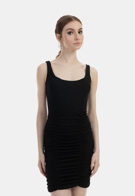 Mymo Trägerkleid Mini Damen schwarz - Image 3