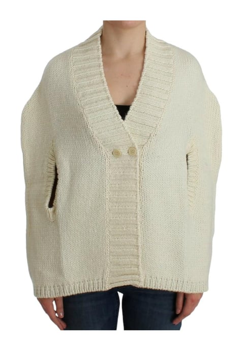 Costume National Women's White knitted cardigan