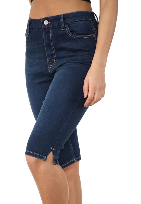 MYT Womens Magic Shaping hoch taillierte Denim Shorts Blau - Image 4