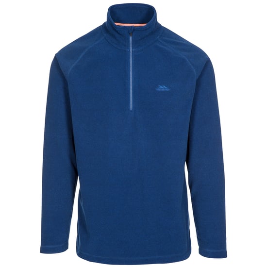 Trespass Mens Keynote Anti Pilling 1/4 Zip Fleece Top (Dark Navy)