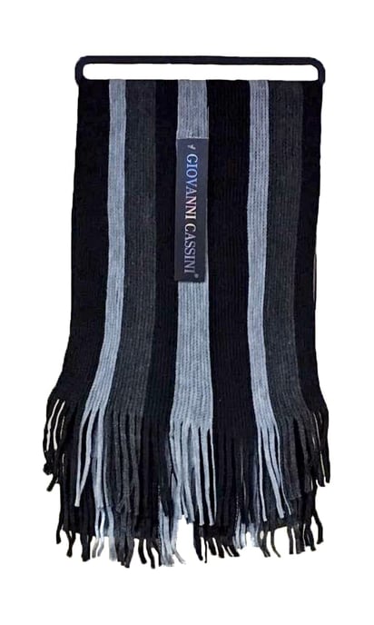 Herren italienisch inspiriert warm gestrickt gestreiften Winterschal Einheitsgröße - Image 2
