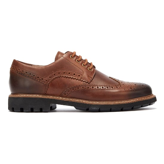 Clarks Batcombe Wing Mens Dark Tan Schuhe - Image 5